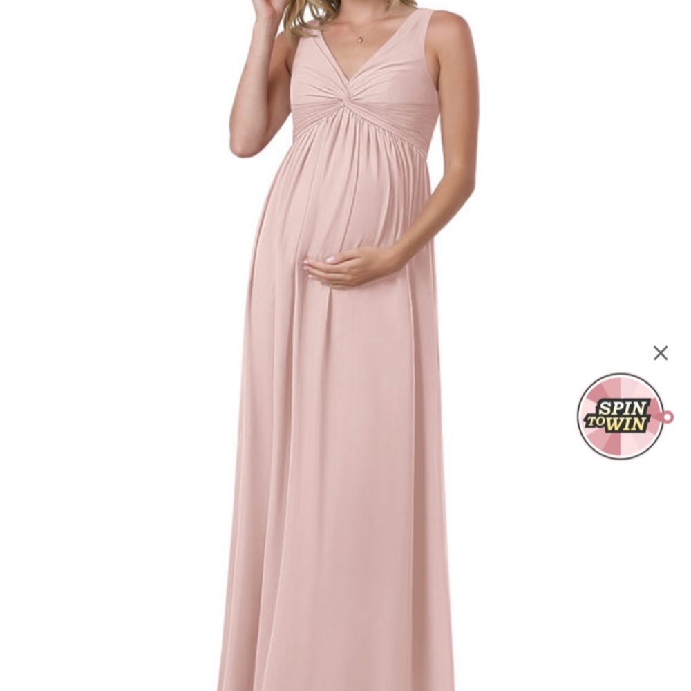 Azazie Maternity Dusty Rose Bridesmaid Dress